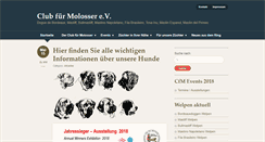 Desktop Screenshot of club-fuer-molosser.org