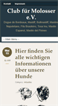 Mobile Screenshot of club-fuer-molosser.org