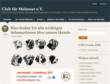 Tablet Screenshot of club-fuer-molosser.org